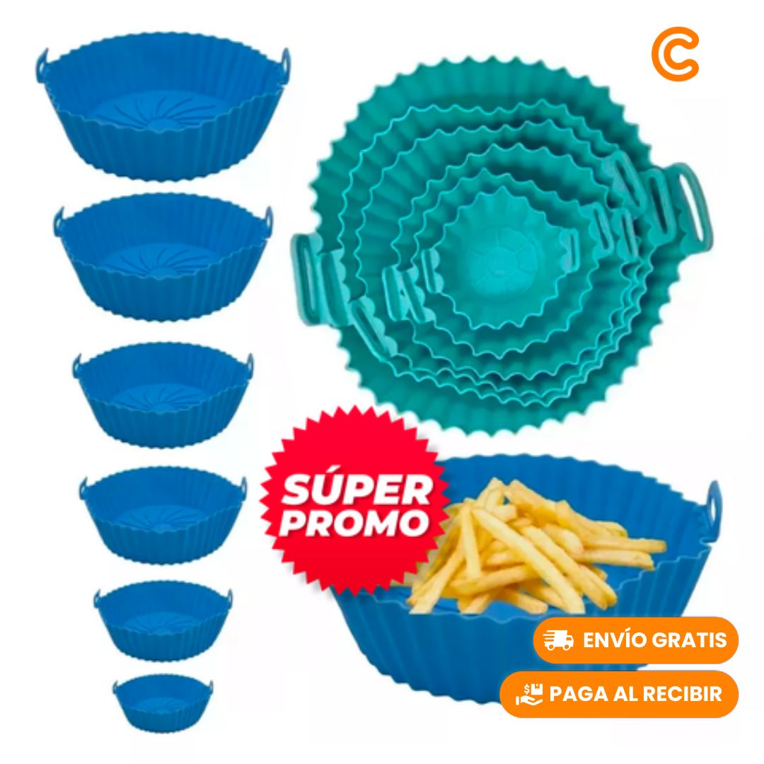 Pack 6 Moldes de silicona para airfyer