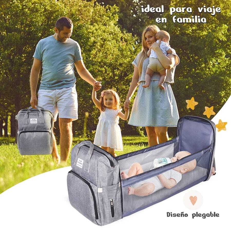 BabyCare 3 en 1 – Pañalera y cambiador portátil.